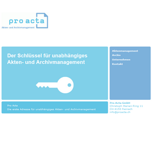 proacta.ch - Website
